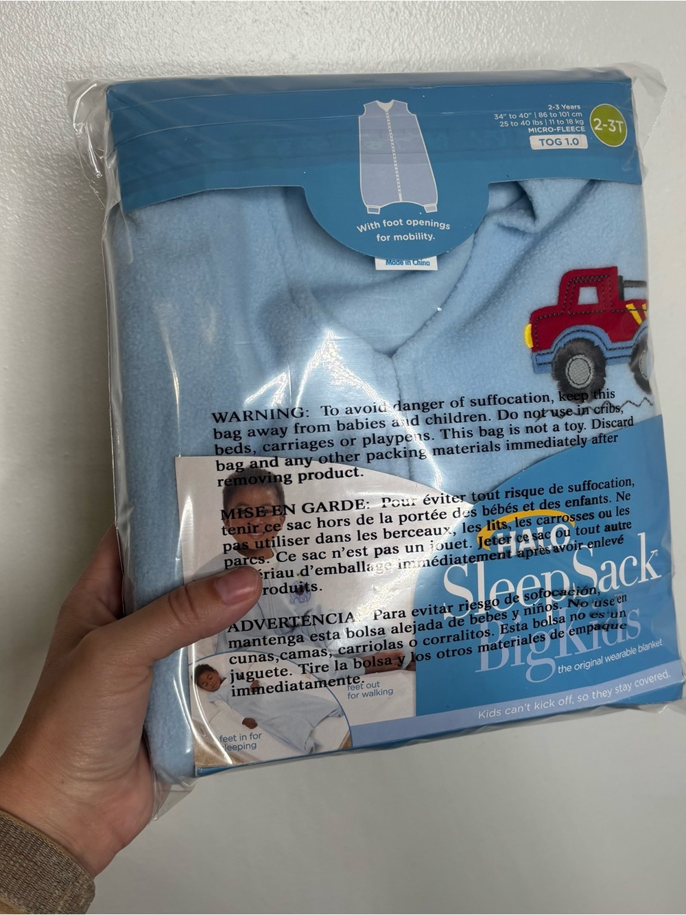 New Halo Sleep Sack Big Kids Blue 2T-3T - Picture 11 of 12